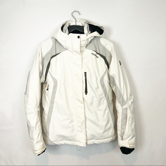 Rossignol Jackets & Blazers - Rossignol expert 10 000 white hooded ski jacket L
